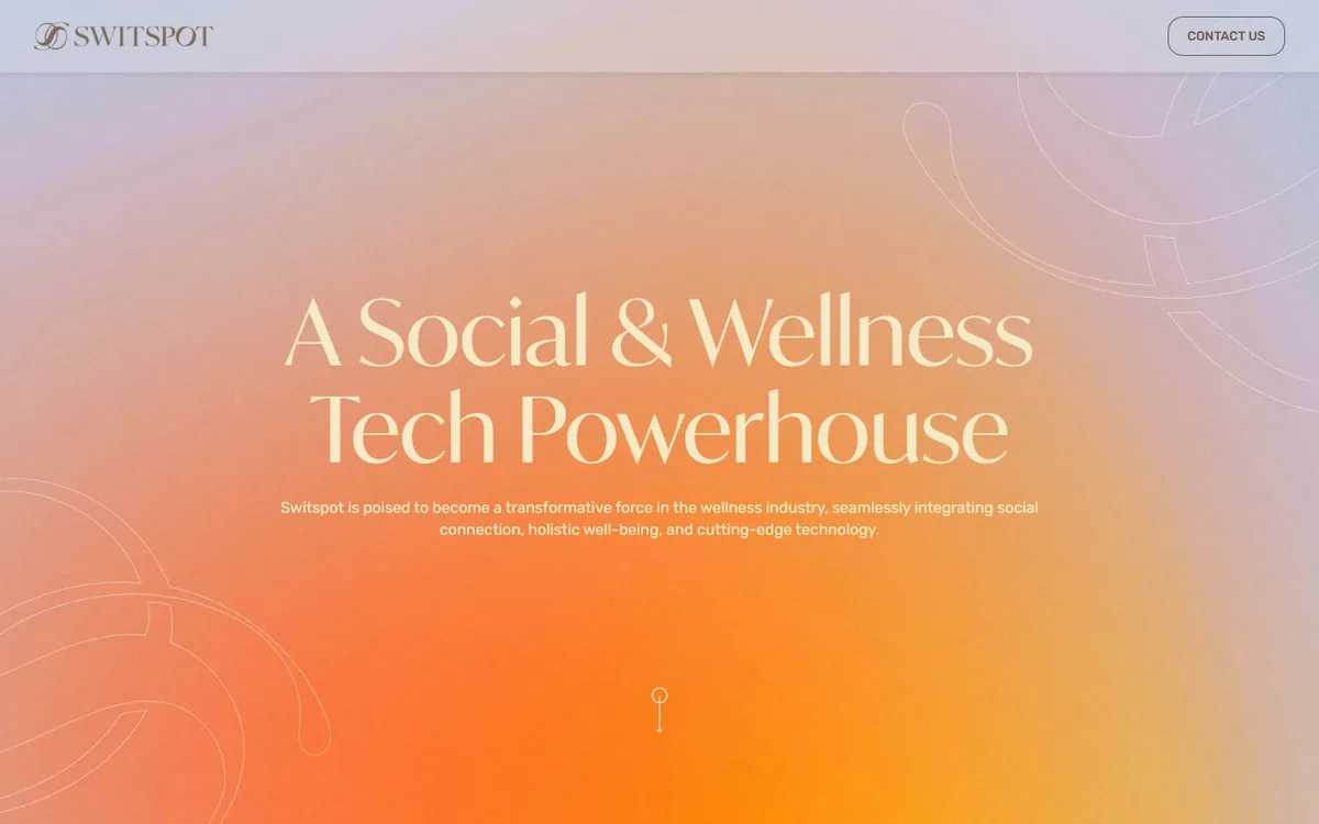 Switspot — homepage on desktop